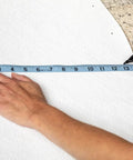 Measuring Premium Circular Lazy Susan Shelf Liner Kit For Kitchen Cabinets And Pantry Shelves, Non Slip White Surface, 30 Inch Diameter