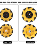 Eujgoov Mecanum Wheel, 48mm -Directional Wheel Smart Robot Car Accessories DIY Components (2 Pairs) new and old models comparison