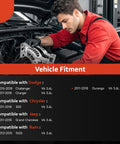 Mechanic installing Alternator Replacement New 11598N 11598 4801778 Direct Fit OE Compliant for 11-18 3.6L Chrysler 300 in vehicle engine bay