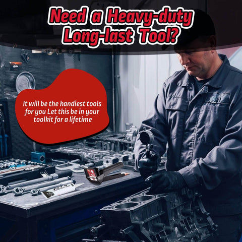 Mechanic using Tube Dispenser Tool For Squeeze Easy Control Of RTV Silicone Extrusion Industrial 2.5 Inch Size