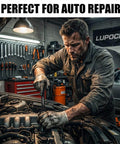 Mechanic using Self Adjusting Universal Wrench Set Double End Tool 8 To 22 Millimeters Multi Size For Automotive Repairs