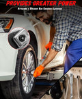Mechanic using Wrench Extender Tool Bar For Universal Half Inch Drive, Boost Your Leverage And Loosen Stubborn Nuts And Bolts Like A Pro