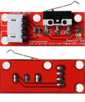 Ten Pack Mechanical End Stop Limit Switches For RAMPS 1 4 And 3D Printers With 22AWG Cable circuit board front view