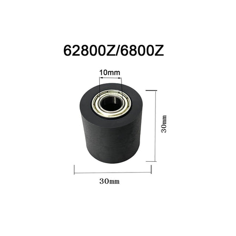 Mechanical Pulley Bearings, Roller Idler Bearing Pulley, Chain Pulley, Tensioner Pulley Guide, 10mm x 30mm, 62800Z/6800Z