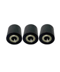 Three black mechanical pulley bearings for street bikes, motorcycles, and automation systems (62800Z-10mm-3pack)