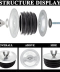 Steel Mechanical Test Plug For Sewer Cleanouts 4 Inch Heavy Duty Pipe Expansion Plug With Galvanized Screw