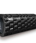 Medium Compression Foam Roller For Myofascial Release Massage With Three Texture Zones For Targeted Exercise Stretching And Muscle Recovery Relieving Tightness Improving Mobility And Circulation, side view