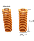 Medium Duty Die Springs Pack Four Pack 30mm Outer Diameter 17mm Inner Diameter 80mm Free Length 38 Percent Maximum Compression