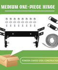 Medium Green Egg Hinge Assembly Replacement Kit With Spring Powder Coated Steel For Medium Big Green Egg Grills