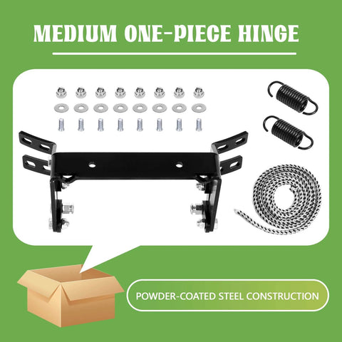 Medium Green Egg Hinge Assembly Replacement Kit With Spring Powder Coated Steel For Medium Big Green Egg Grills