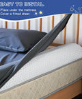 Memory Foam Toddler Bed Rail Bumper For All Bed Sizes With Non Slip Machine Washable Cover Safe Anti Fall Guard Rail Queen King Twin Full Size Bed Guard Protection For Child Sleep installed under sheet