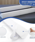 Memory Foam Toddler Bed Rail Bumper For All Bed Sizes With Non Slip Machine Washable Cover Safe Anti Fall Guard Rail