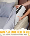 Two Pack Memory Foam Toddler Bed Rail Bumpers With Dual Non Slip Pads Top And Bottom Waterproof Washable Soft Removable Cover