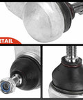 Close-up of 2 Pack Front Upper Ball Joints for Mercedes Benz E Class CLS And SL Models 2003 To 2012 showing metal and rubber components