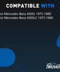 Image showing compatibility for Mercedes-Benz 450SL 1975-1980 and 450SLC 1975-1980 models.