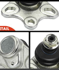 Close-up of Front Lower Ball Joint Pair for Mercedes W245 B200 2006-2011, showing metal construction and installation detail.