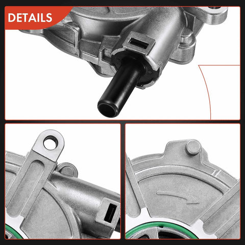Detailed view of Direct Fit Mercedes Brake Vacuum Pump For C230 C280 C300 C350 E350 ML350 R350 SLK280 SLK300 V6 2.5L 3.0L 3.5L