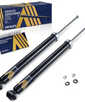 Rear Struts And Shock Absorbers Set For Mercedes Benz C250 C300 C350 C63 And E Class Models 2010 2014 2016 2022 2015 2018 2019 2023 With A 2 Piece Set For Improved Stability And Smooth Ride On Every Drive, shown in packaging with installation manual and accessories.