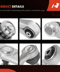 12 Piece Beefed Up Front And Rear Control Arm Set With Sway Bar Link Outer Tie Rod End And Lower Rear Ball Joint For Mercedes Benz E320 E350 E500 E550 E55 AMG CLS500 2003 To 2011 close-up details