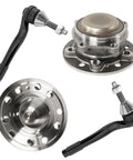 Front Wheel Bearing Hubs Kit For Mercedes-Benz C300 C350e CLS450 E300 E350 E450 RWD Includes Two Wheel Hubs Assembly And Two Outer Tie Rod Ends Replacement Built For A Smooth Ride Easy Install OEM Quality Suspension Upgrade