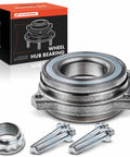 Beefy Rear Wheel Bearing Replacement For Mercedes-Benz 2003-2019 Fits C230 C250 C300 C350 And E350 E400 E550 Plus SL500 SL550 SL600 SLC300 SLK250 SLK300 SLK350 Premium OEM-Quality Hub Bearing For Smooth, Quiet Ride And Easy Install, shown with bolts