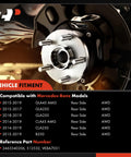 Rear Wheel Bearing And Hub Assembly For Mercedes Benz CLA250 CLA45 AMG GLA250 GLA45 AMG B250 2014 To 2020 AWD Replacement