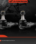 Two Front Lower Ball Joints For Mercedes W447 Metris 2016 2023 Front Suspension Replacement Kit shown in package