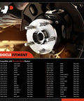 Rear Wheel Bearing And Hub Assembly For Mercedes-Benz 2003-2019 Models Including E500 E350 CLS500 S550 S600 CLK63 AMG S63 AMG CL63 AMG S400 C63 AMG E550 Direct-Fit OEM-Grade Replacement Beast For Smooth Quiet Performance, front view