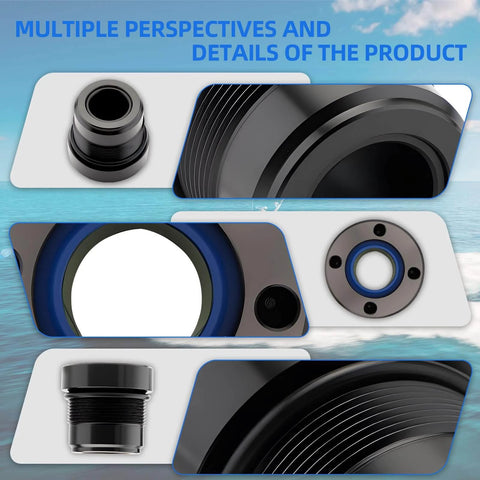 Steering Actuator End Cap Seal Kit for Mercury Outboard for Uflex UC128 UC128-OBF SVS Cylinders - Replaces 898349A15 details