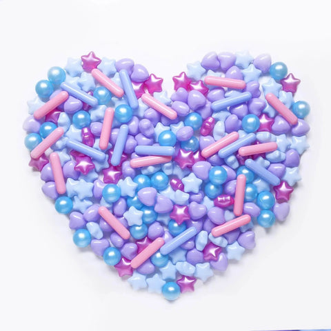 Ball Pit Balls - Pack of 200pcs Crush Proof Plastic Children's Toy Balls Mermaid Ocean Balls for Birthday Party Christmas.