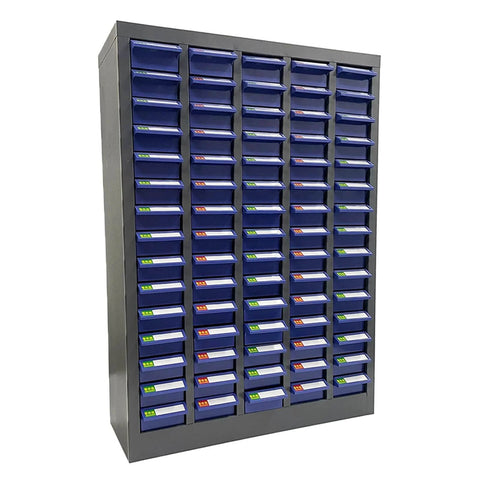Bolt and Nut Tool Storage Cabinet 75 Drawers Parts Cabinet Contains Assortment KIT Metal Organization Shelves for Garage, Store, Workshop