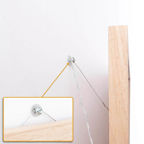 Wall-mounted screw from Self Drilling Drywall Anchors Assortment Kit, 200-Piece Picture Hanging Set with 100 #6 Zinc Metal Anchors
