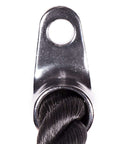 Close-up of attachment for Dual Grip Triceps Rope For Cable Machines, No Slip Nylon Rope With Rubber Bumpers, Easy Grip, Double Sided Design