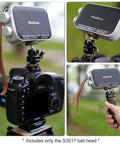 Metal Ball Head For Tripods And Mounts With 360 Degree Swivel And 125 Degree Tilt One Quarter Inch Cold Shoe Adapter