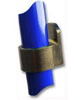 Close-up of UV protected bin clip on Beefy Heavy Duty Steel Recycling Cart For Bins, 220 Lb Capacity by FIVESTAR.