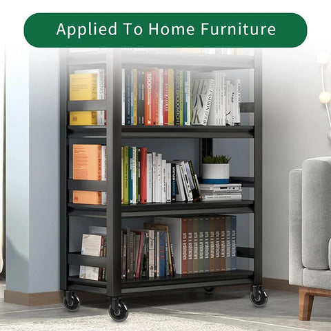 Metal bookshelf with books on Three Inch Thread Screw In Office Chair Caster Wheels Not Metric M10 Three Eighths Inch