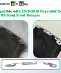 SnugFyt Bumper Tab Saver and Repair Backing Plate for 2016 to 2019 Chevrolet Cruze Non RS Trim, metal reinforcement piece