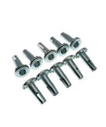 Metal Caster Sockets Eight Pack Stem Sleeve Wheel Socket For Replacing Plug In Mounting Rod Grip Ring Casters And Chair Legs