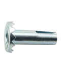Side view of Eight Pcs Metal Caster Sockets With Three Eighths Inch Diameter And Length One And One Quarter Inches Stem Sleeve For Chair Legs