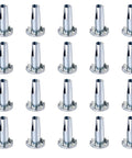 Metal Caster Socket Sleeve Set, 20 Pack Stem Inserts For 5/16 By 1-1/2 Inch Casters, Durable Wheel Socket Furniture Inserts With Grip Ring