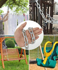 ✝️ 1/4" x 19.69 Ft Metal Chain, Galvanized Iron Coil Chain used for swings, pet chains, and decorative hanging purposes