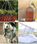 ✝️ 8M Galvanized Metal Coil Chain, 1/8In × 26.25Ft Heavy Duty Chain Links 3mm Small Metal Chain Link Chain for Plants, Camping, Clothes & Mirror Hanging