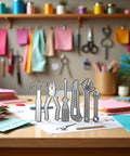 Must Have All Purpose Die Cut For Card Making And Scrapbooking With Intricate Metal Cutting Dies For Embossing Stencils on craft table