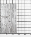 Top Shelf Long Fence Metal Cutting Dies Set For Card Making And Scrapbooking Includes Embossing Dies Die Cuts Stencils And Handy Storage Pockets