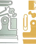 Dope Document Clips Die Cut For Card Making And Scrapbooking With Intricate Metal Cutting Design For Embossed And Cut Out Patterns