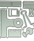 Dope Document Clips Die Cut For Card Making And Scrapbooking With Intricate Metal Cutting Design For Embossed And Cut Out Patterns