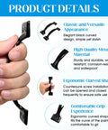 Hand holding one of the Two Pack 5.5 Inch Metal Door Handles Heavy Duty Modern Hardware For Metal Cabinets Doors Patios Gates