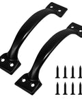 Two Pack 5.5 Inch Metal Door Handles Heavy Duty Modern Hardware For Metal Cabinets Doors Patios Gates Interior And Exterior Use Corrosion Resistant