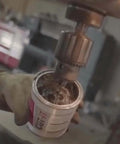 Applying Heavy Duty Metal Drilling Fluid For Aluminum And Stainless Steel That Keeps Your Bits Cool Extends Tool Life And Works As A Water Soluble Cutting Lubricant For Drills Tapping Lathe Bandsaw And Die Tools from tub to drill.