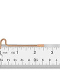 Five durable metal emergency privacy key for Kwikset interior privacy locks, shown on ruler for size reference.